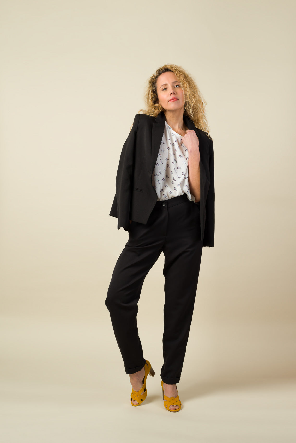 Made in France Pantalon Coco gabardine noire