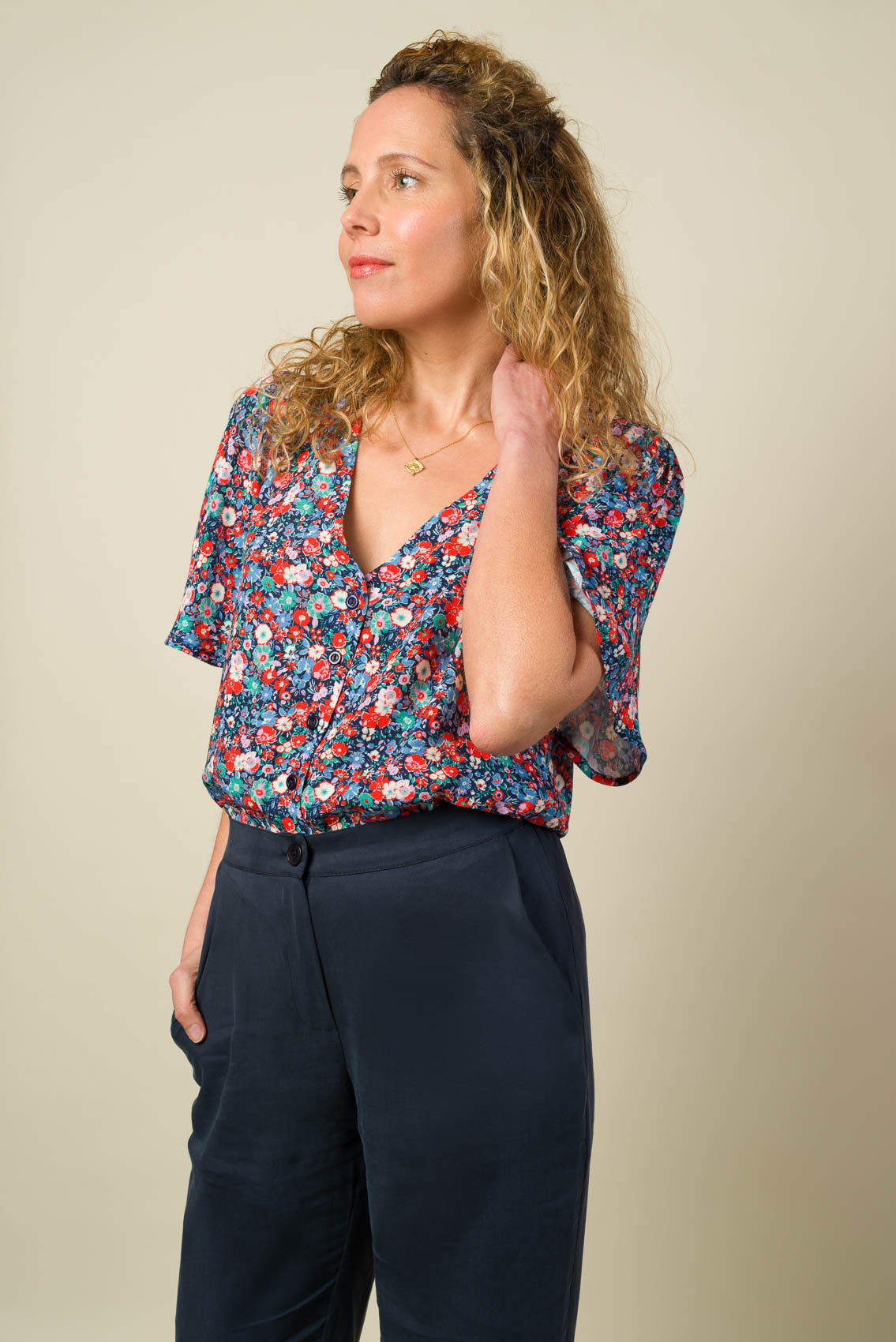 Made in France Blouse Flora jardin