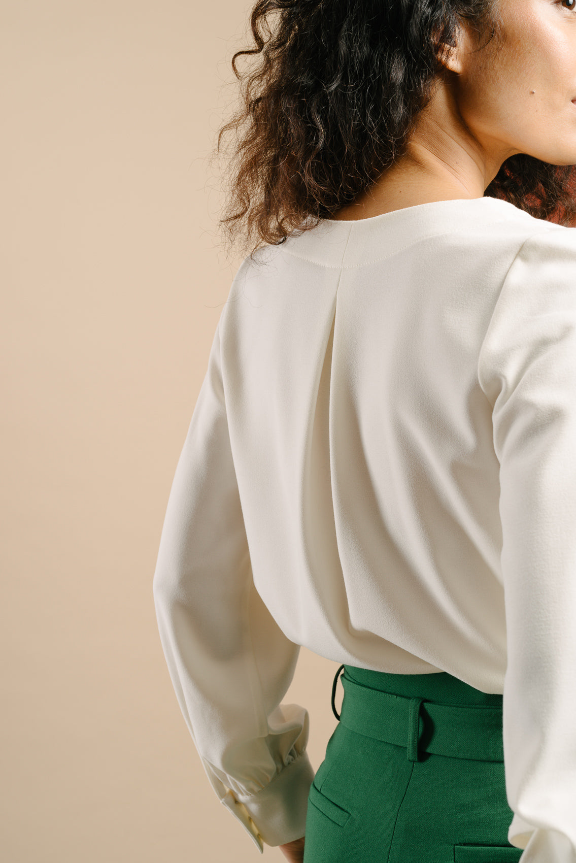 Made in France Blouse Camelia ivoire