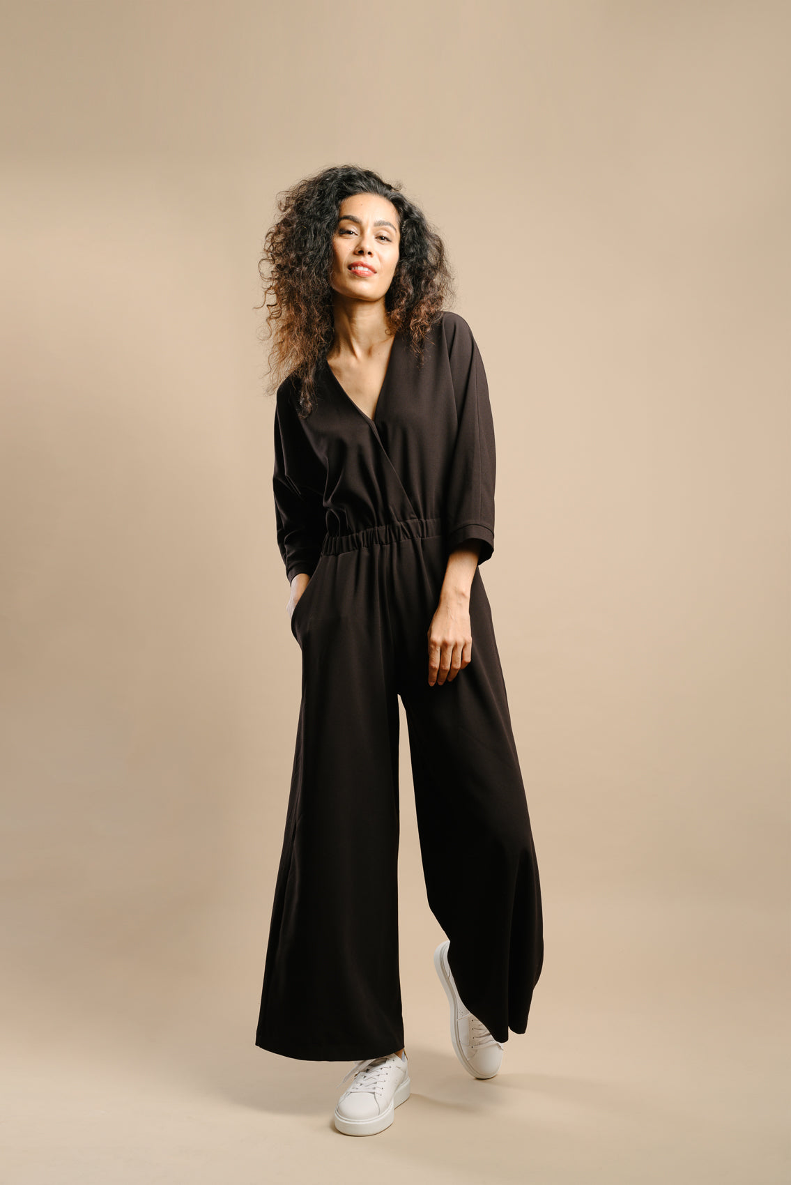 Combinaison Fanny crêpe noir