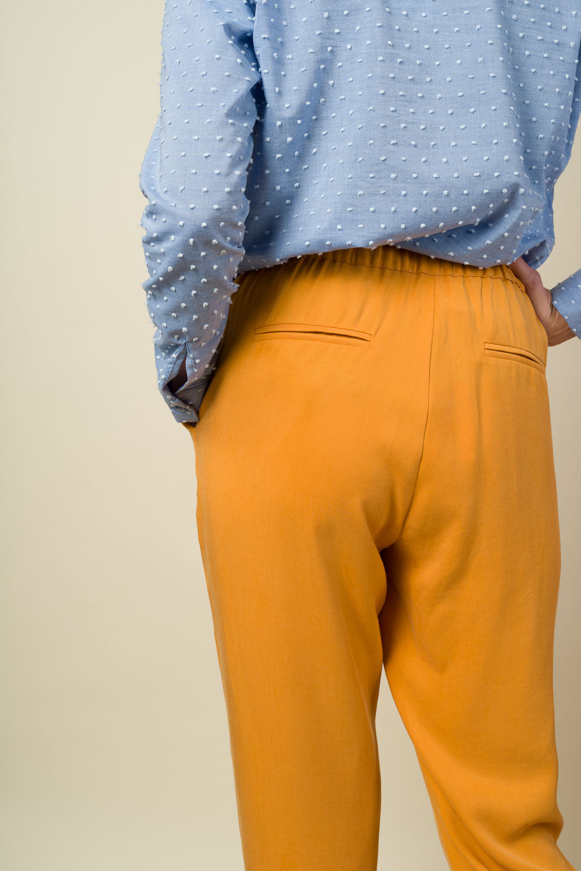 Made in France Pantalon Coco lyocell jaune