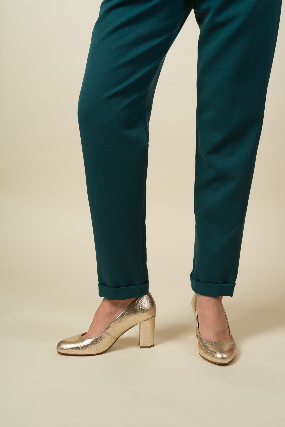 Made in France Pantalon Coco gabardine vert