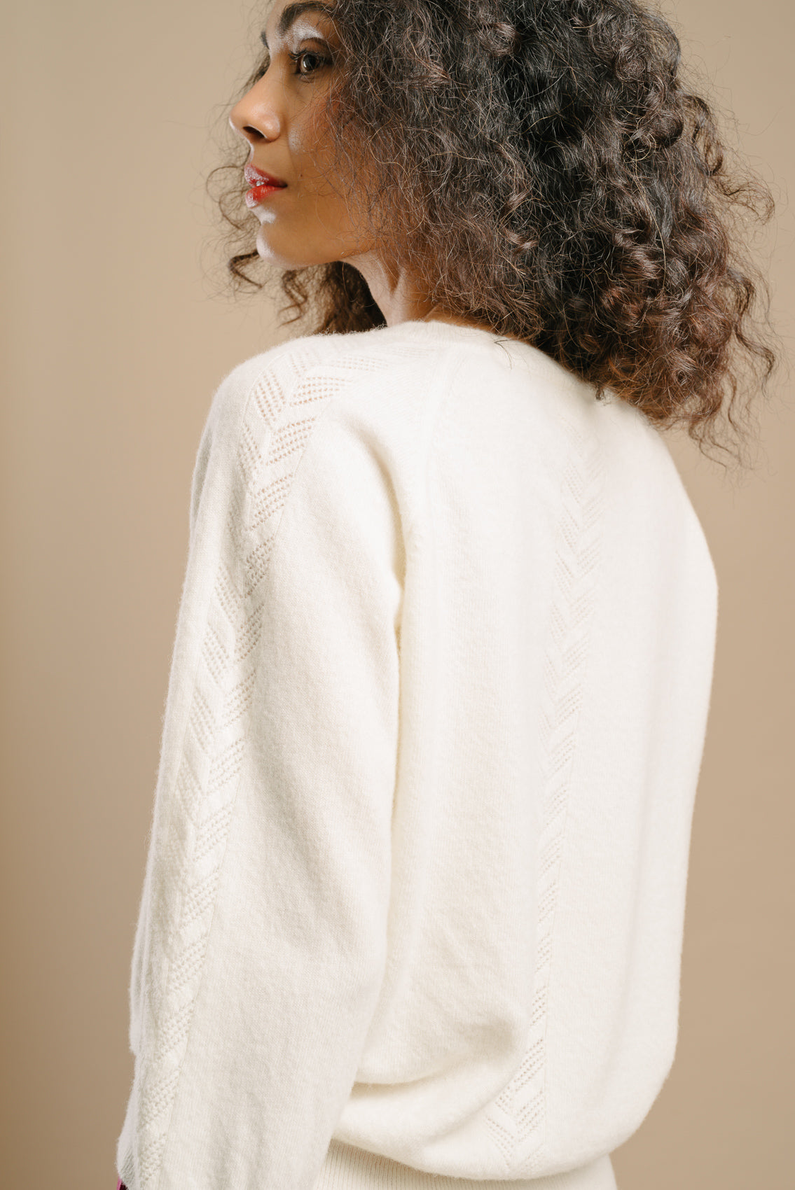 Pull Églantine ivoire