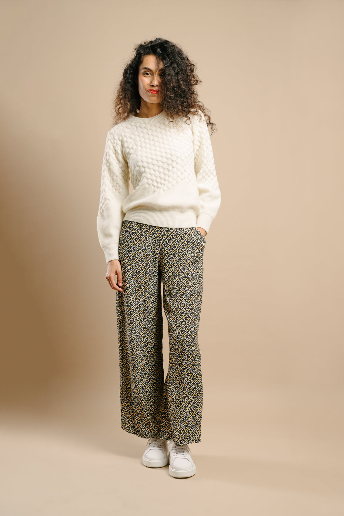Pull Louve ivoire