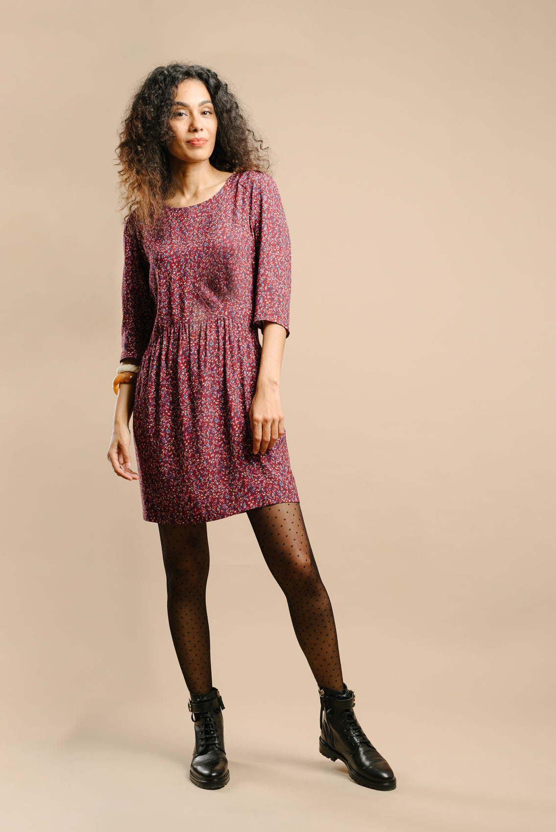 Made in France Robe Cachou empreinte