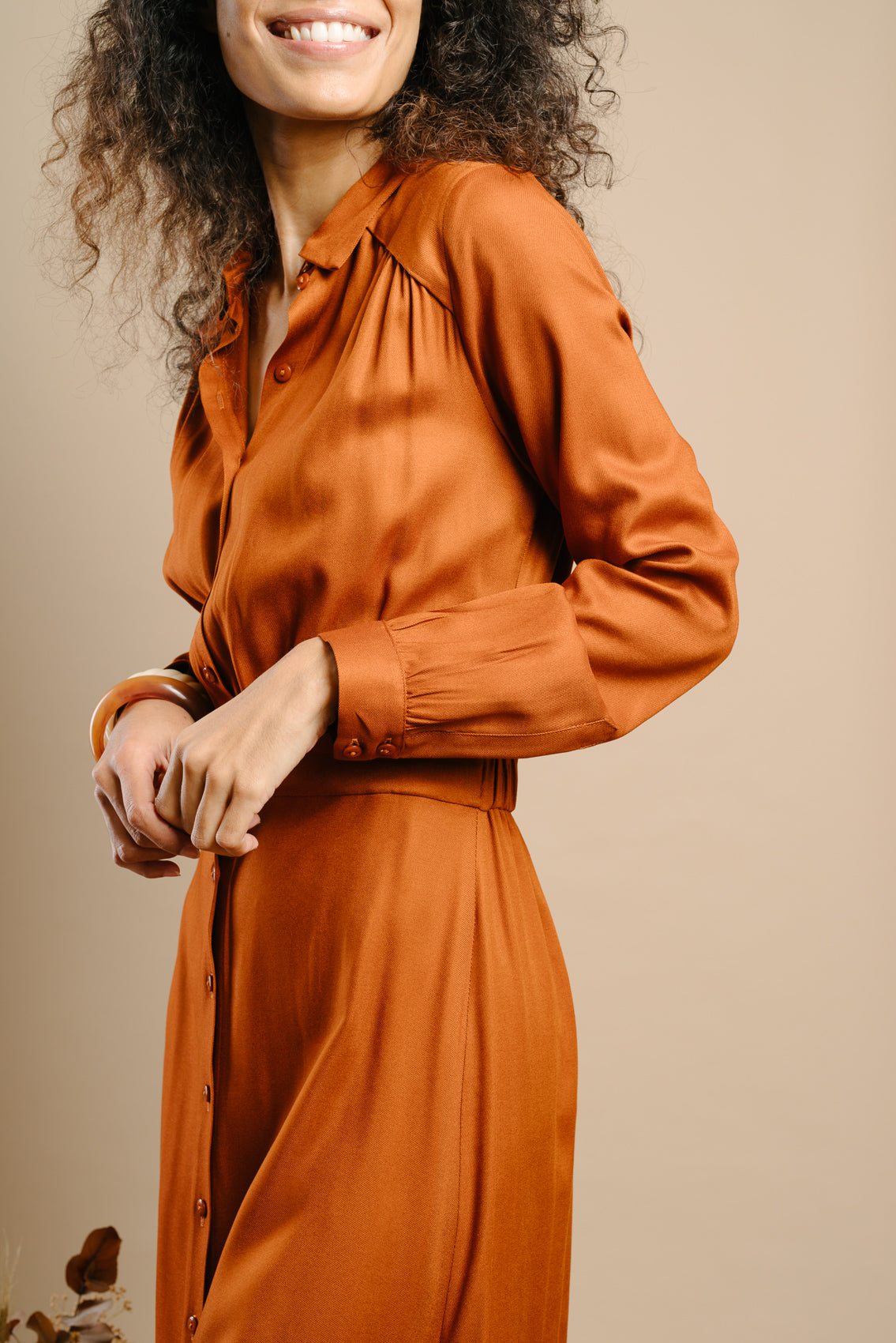 Made in France Robe Eliette caramel