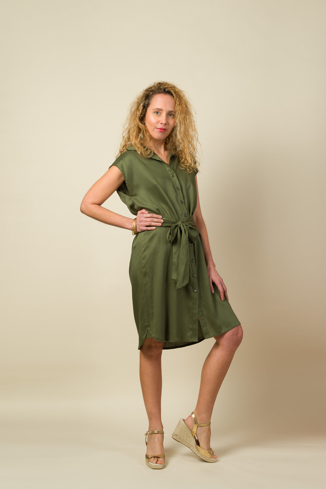 Made in France Robe Jeanette forêt