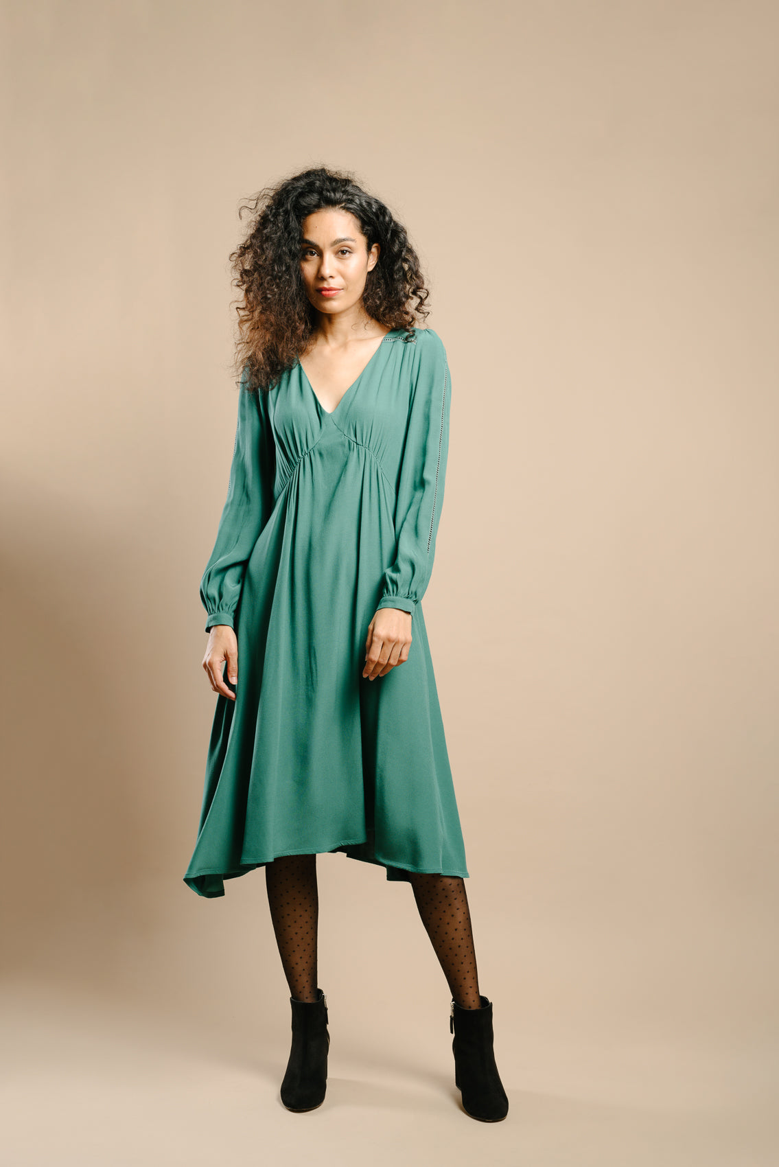 Made in France Robe Simona vert