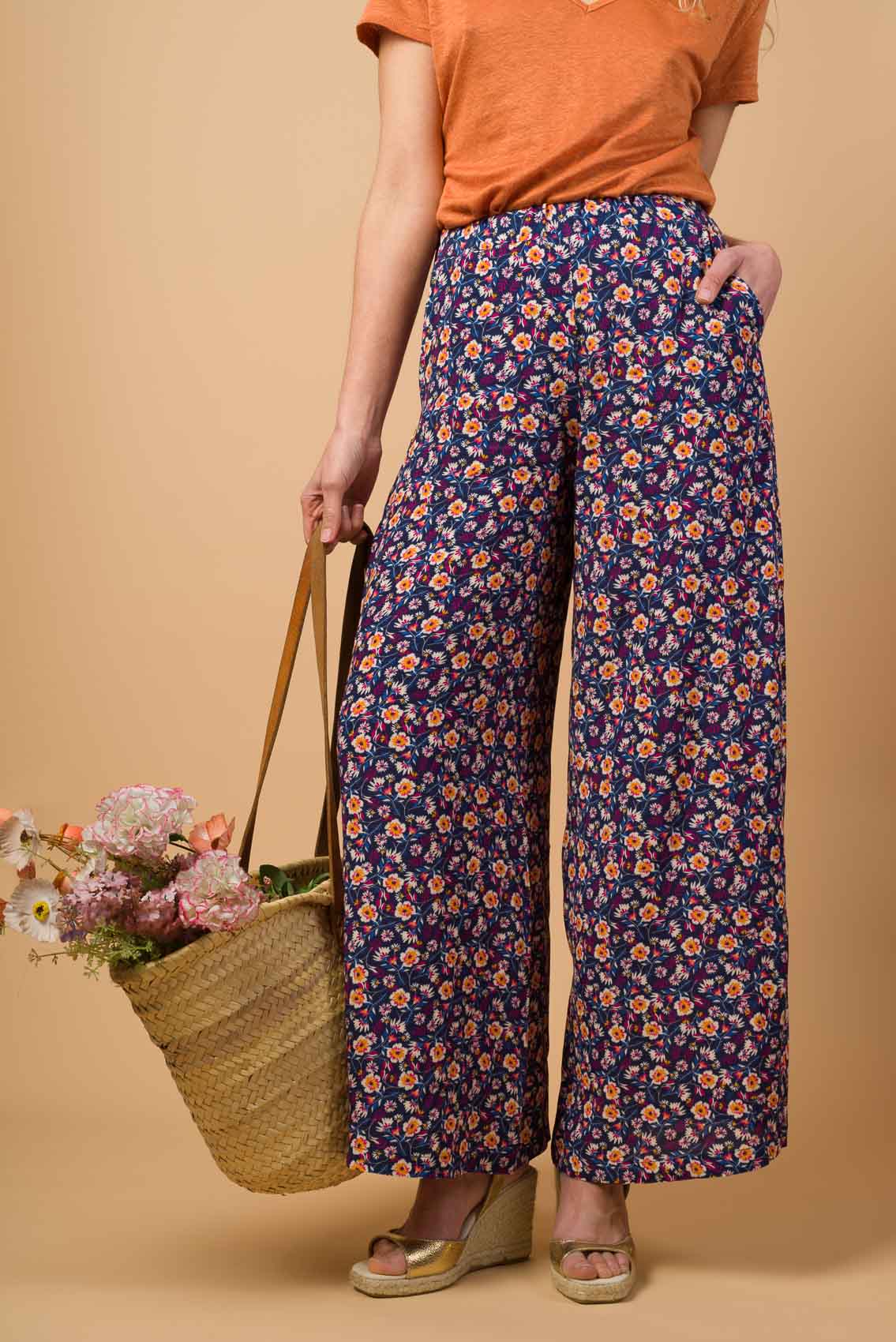 Pantalon Faro pensée navy