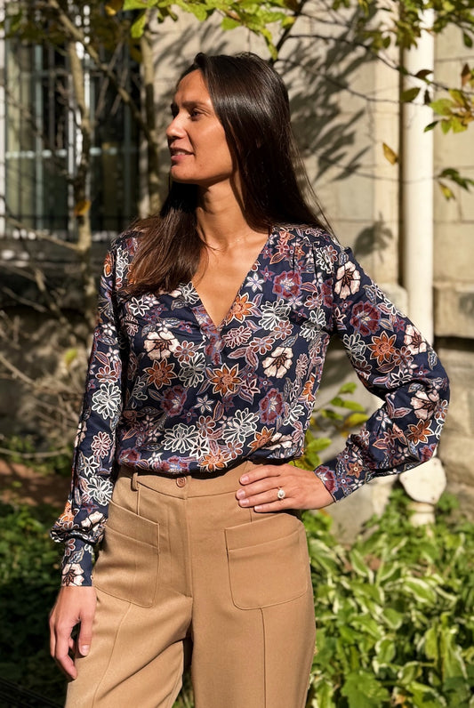Made in France  - Blouse Camelia batik