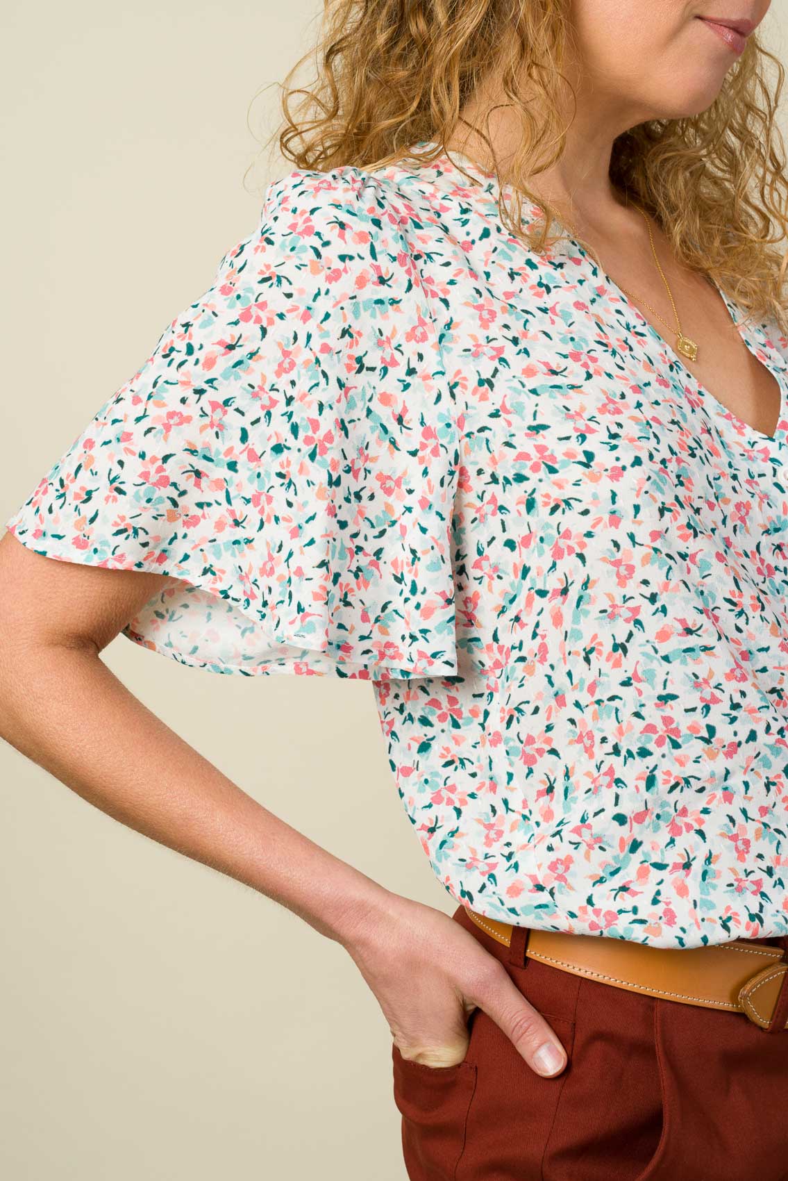 Made in France Blouse Flora printemps